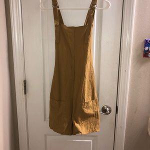 Mustard yellow cross back jumper